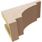 Ekena Millwork 4"W x 8"D x 4"H Wide Mediterranean Rough Cedar Woodgrain TimberThane Corbel, Primed Tan CORUR04X08X04MEDRCPR - alternate 6